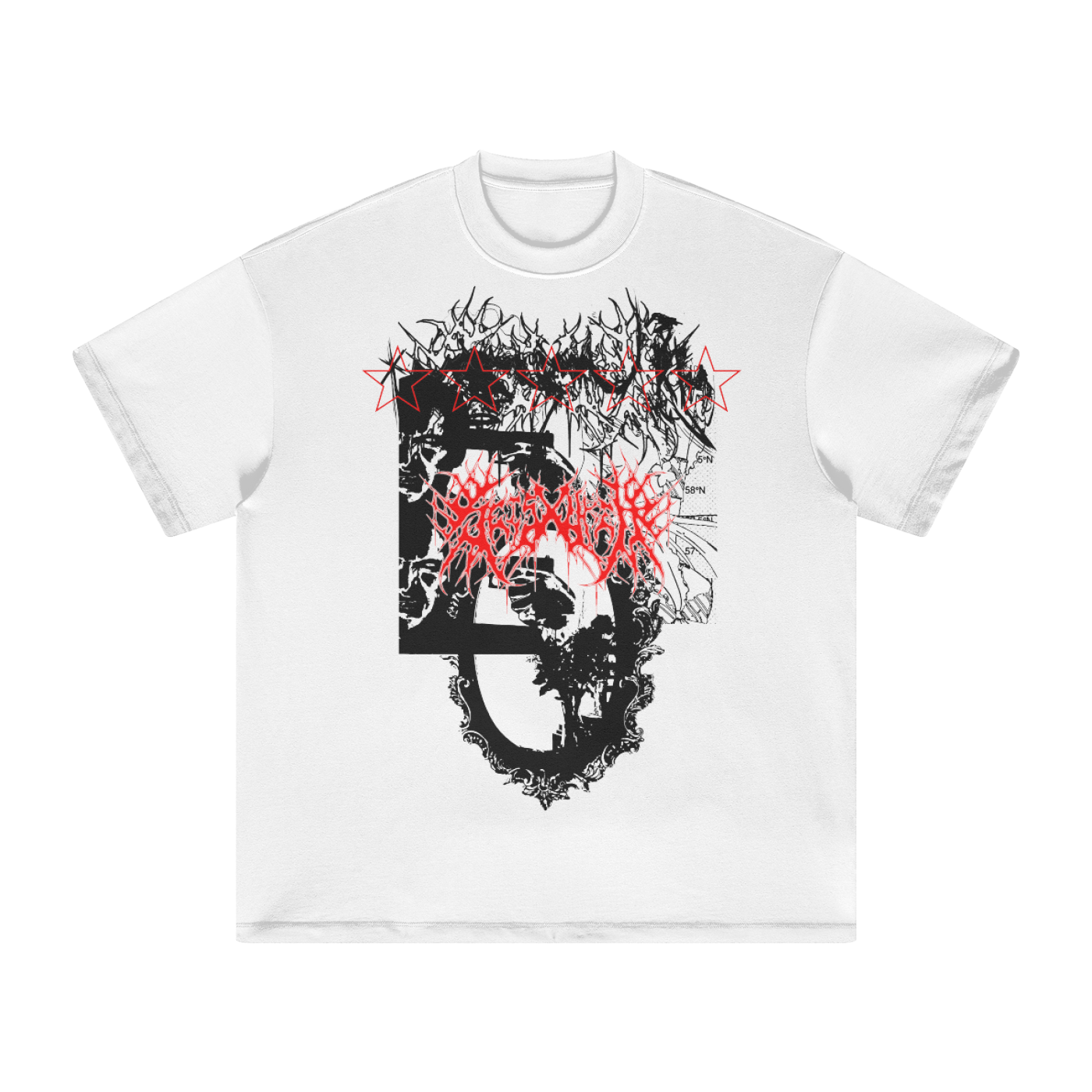 "MAN IN THE MIRROR" OVERSIZED TEE WHITE VARIANT