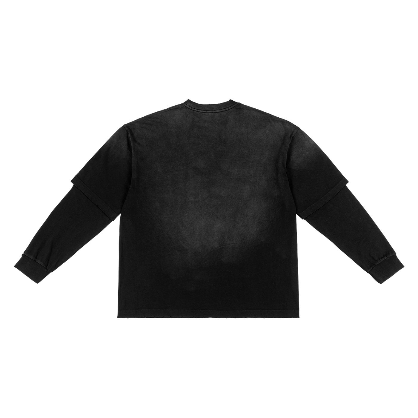 " The Flying " Hand-Frayed Faux Two-Piece T-Shirt