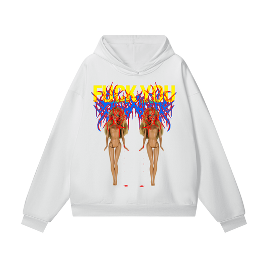 BARBIE BLUE OVERSIZED HEAVYWEIGHT HOODIE