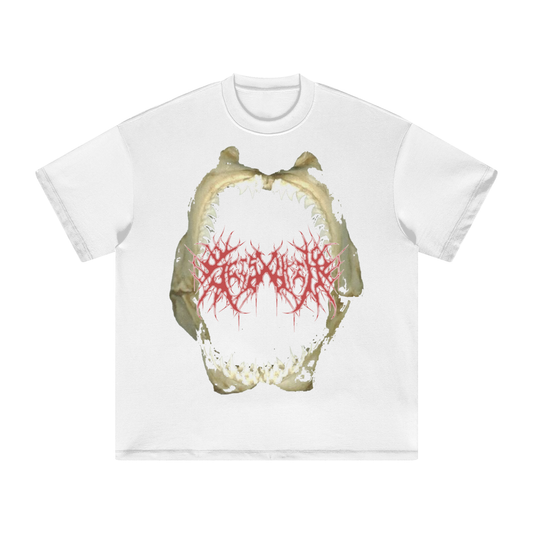 "SHARK TEE-TH" OVERSIZED TEE WHITE VARIANT